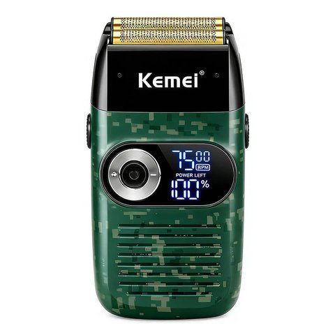 Електрична чоловіча бритва Kemei KM-2027: професійний шейвер з LED-дисплеєм D093021 фото