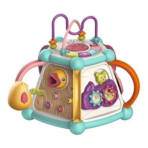 Розвиваючий ігровий центр 7в1 Мультибокс Limo Toy FT-0028-AB: Магнітна гра, Лабіринт, Світло та Звук D092839 фото