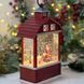 Новорічний музичний LED-ліхтар &laquo;Santa & Bear Snow Magic&raquo; 25 см з ефектом снігопаду та підсвіткою USB