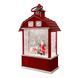Новорічний музичний LED-ліхтар &laquo;Santa & Bear Snow Magic&raquo; 25 см з ефектом снігопаду та підсвіткою USB