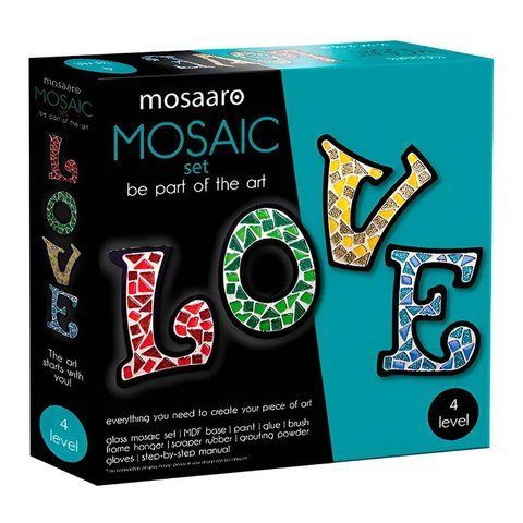 Набір для творчості Mosaaro &laquo;LOVE&raquo; (MA4003): скляна мозаїка на основі МДФ, рівень 4 D092854 фото