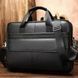Чоловіча шкіряна сумка для ноутбука та документів Tiding Bag 143412 &mdash; Чорна D092859 фото 7