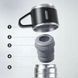 Подарунковий набір Vacuum Flask Set 3в1: Термос 500 мл із вакуумною ізоляцією та 3 чашками, чорний D092866 фото 4