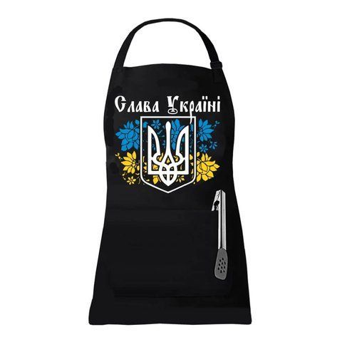 Фартух з принтом "Слава Україні" &mdash; стиль та захист на вашій кухні D092976 фото